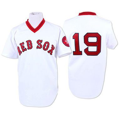 Women's Majestic Boston Red Sox #19 Fred Lynn Authentic Red Alternate Home MLB  Jersey