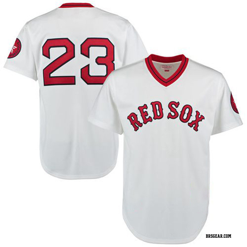 LUIS TIANT Boston Red Sox 1975 Majestic Cooperstown Home Throwback